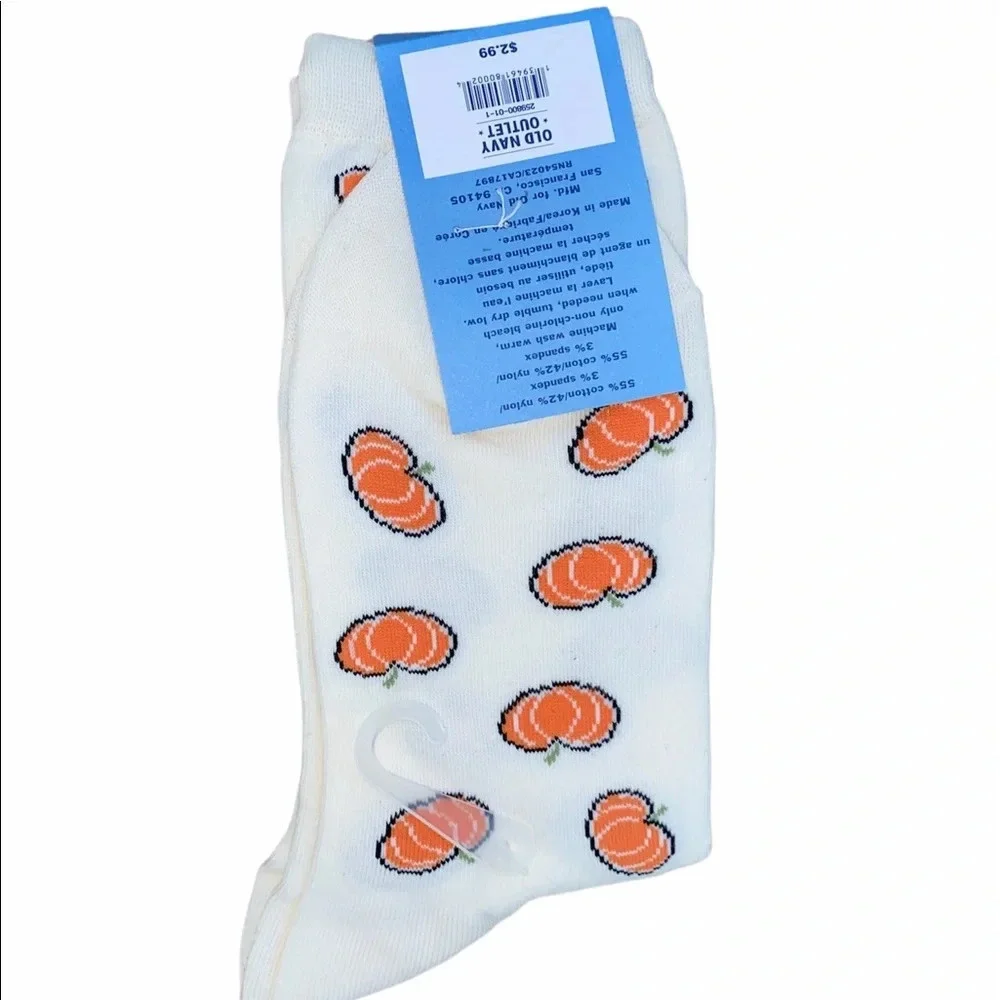 Old Navy pumpkin/fall socks
